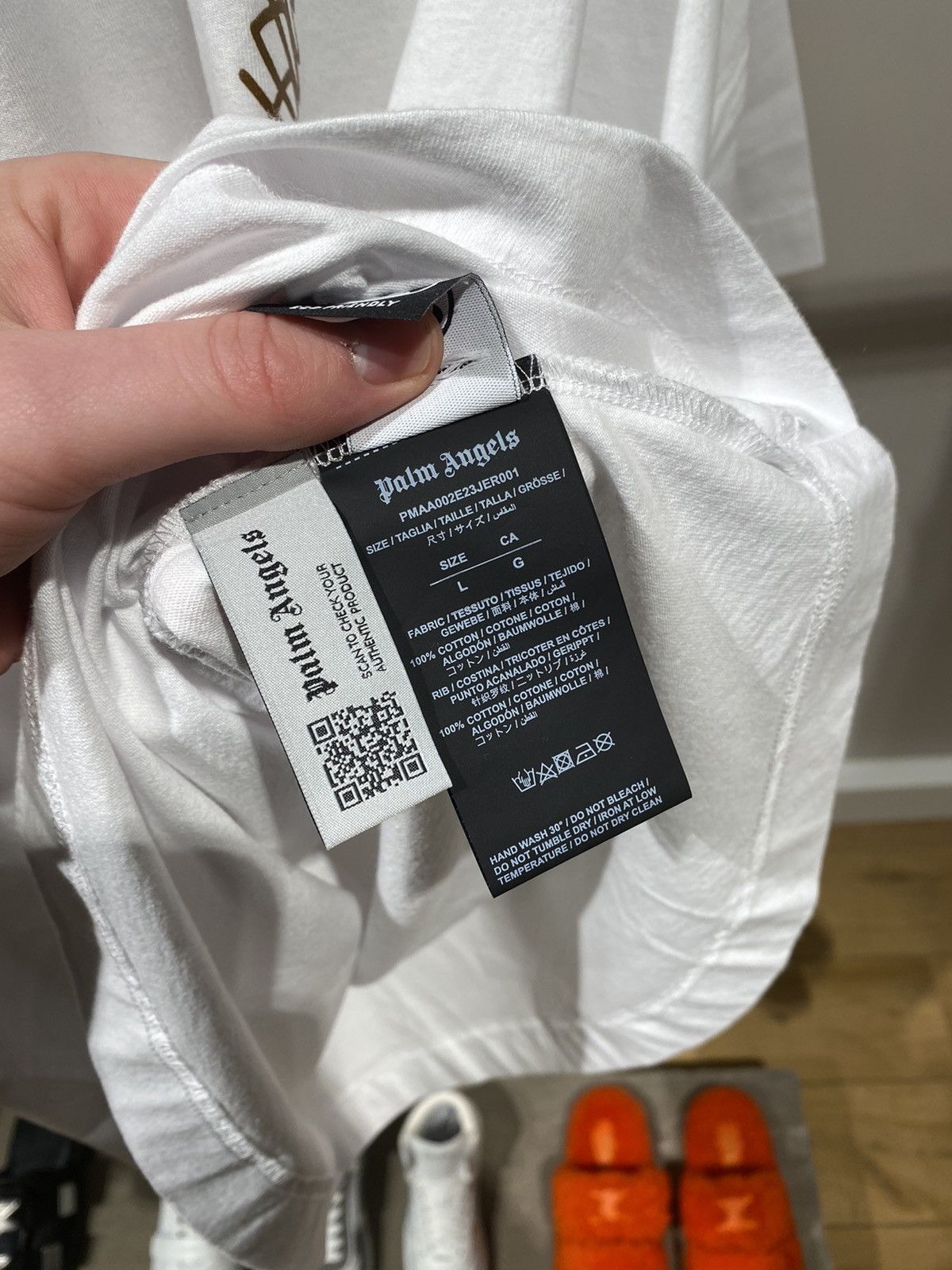 Palm Angels Palm Angels Backlogo Palm T-Shirt Size US L / EU 52-54 / 3 - 6 Thumbnail