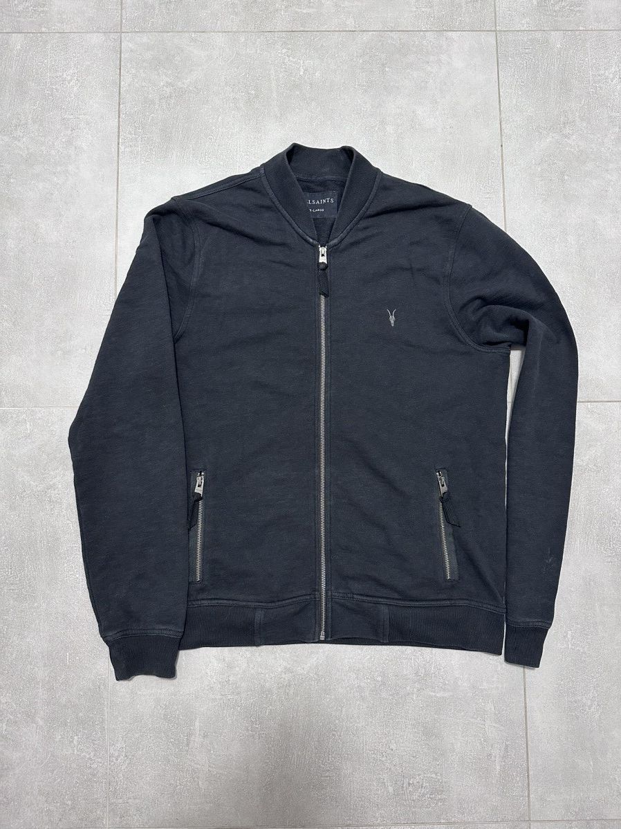 Allsaints All Saints Cotton Bomber Zip Sweatshirt Size US XL / EU 56 / 4 - 1 Thumbnail