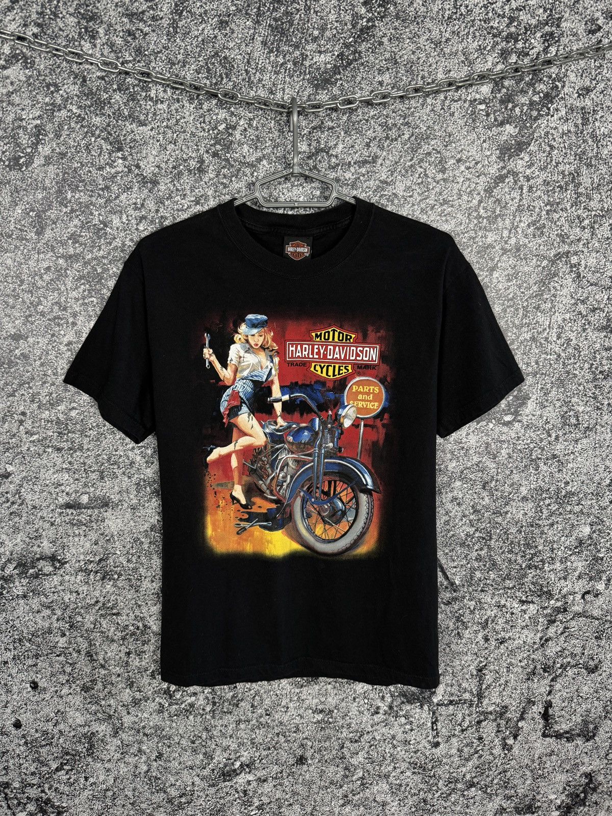 Harley Davidson Harley Davidson Motorcycle T-Shirt Norwich England Girl USA Size US M / EU 48-50 / 2 - 2 Thumbnail