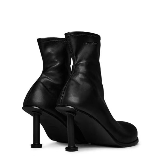 Balenciaga o1g2r1mq0924 Mallorca Heeled Ankle Boots in Black Size US 9 / IT 39 - 4 Thumbnail