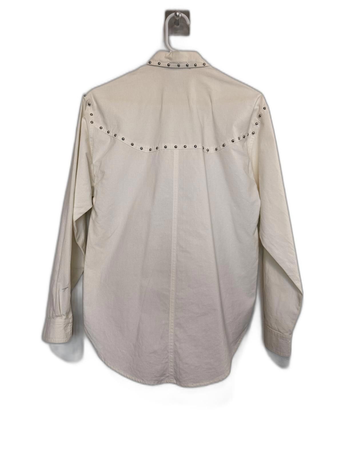 Designer Vintage Stylish Studded Western Shirt Size S / US 4 / IT 40 - 2 Thumbnail