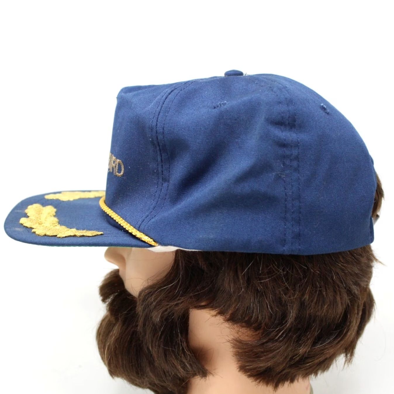 Vintage Vintage Derby Air Force Hat - Adult Blue Adjustable - Brand USAF - Cotton Knit - Good Condition - Next Day Shipping Size ONE SIZE - 4 Thumbnail