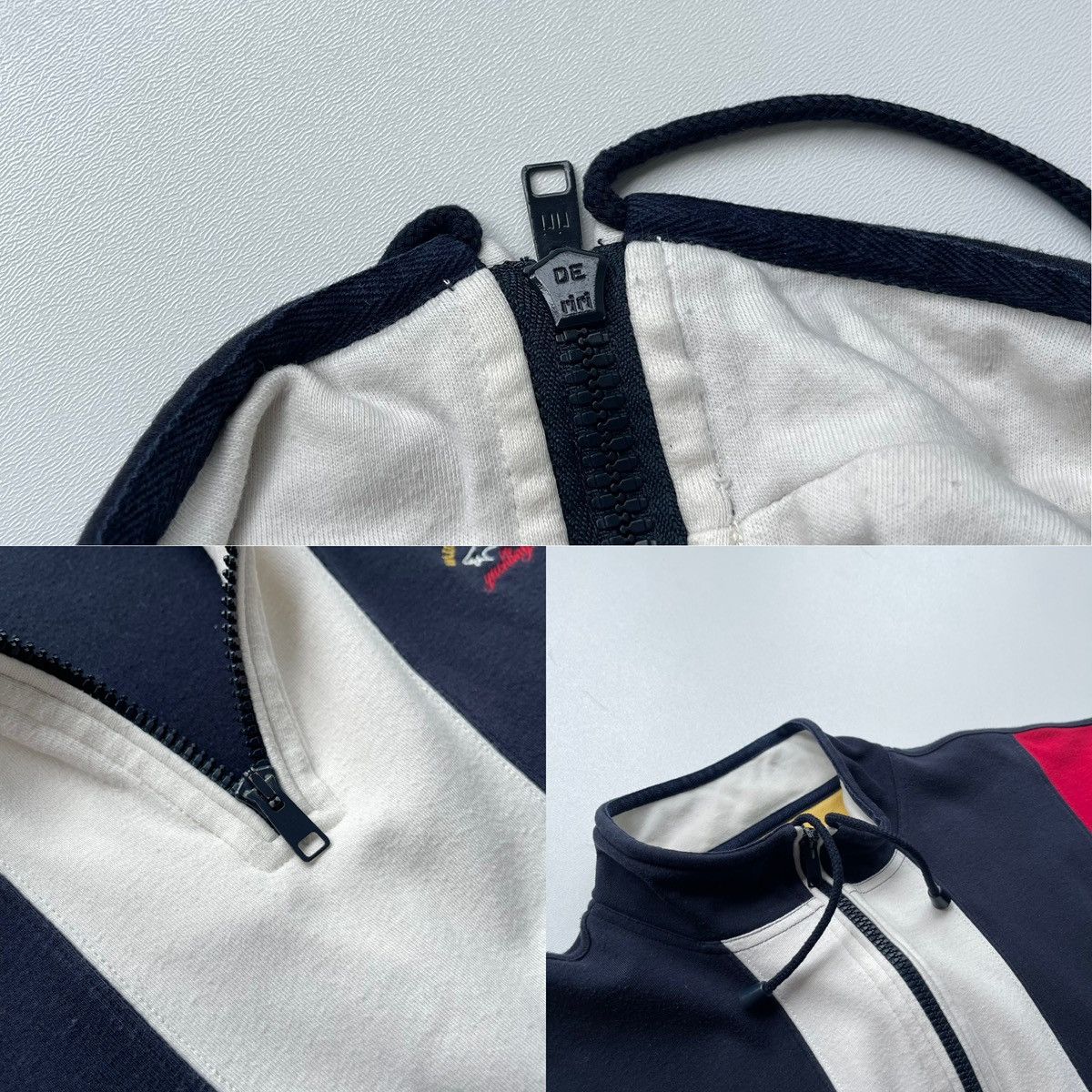 Paul & Shark × Vintage Paul & Shark Yachting 90’s Vintage Half Zip Stripe Sweater Size US M / EU 48-50 / 2 - 7 Thumbnail