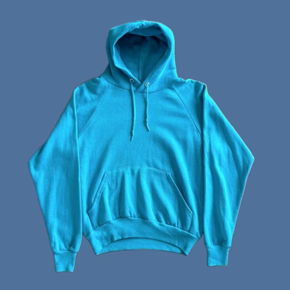 Altea VINTAGE Teal Blue Hoodie Sweatshirt Small 80s Mens Size US S / EU 44-46 / 1 - 1 Thumbnail