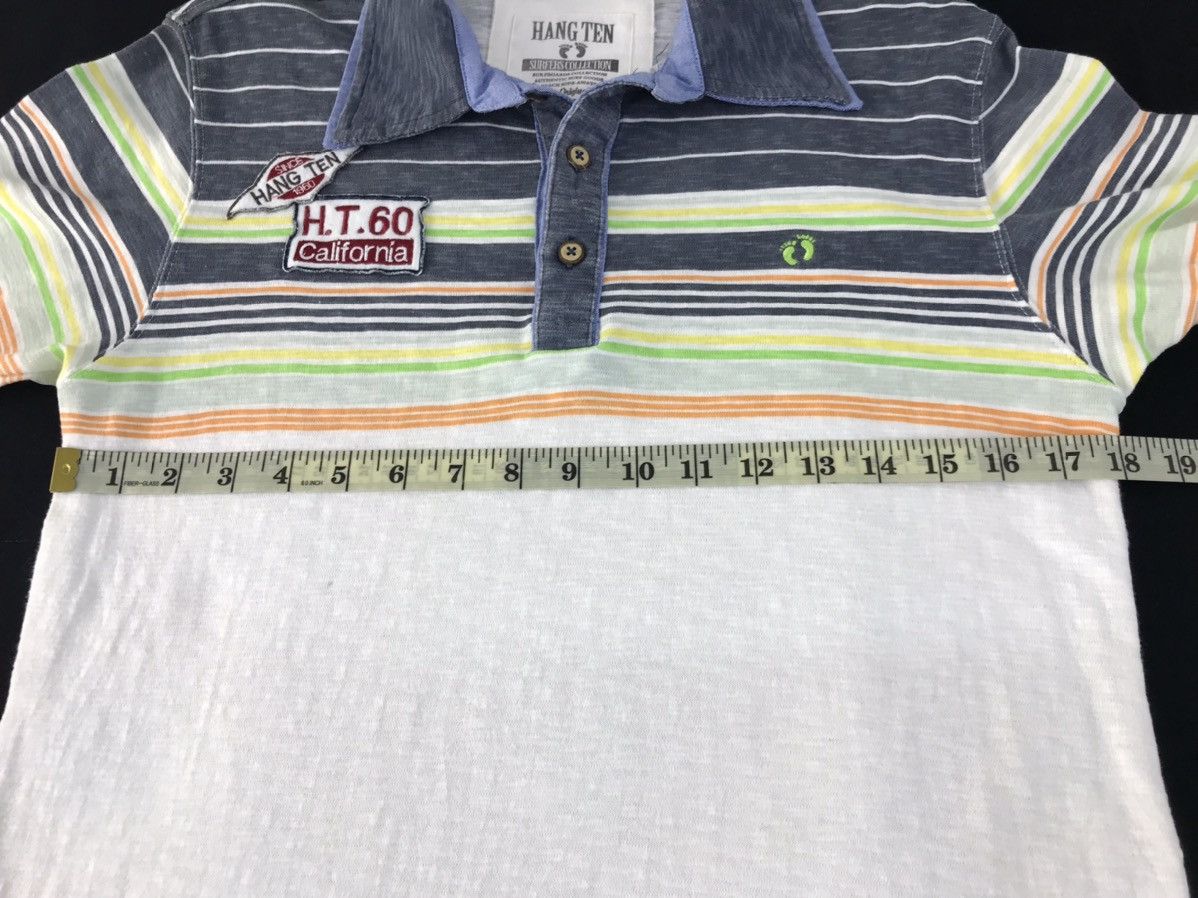Hang Ten Vintage Hang Ten Double Kneck Design Stripes Polo Style Size US S / EU 44-46 / 1 - 11 Thumbnail