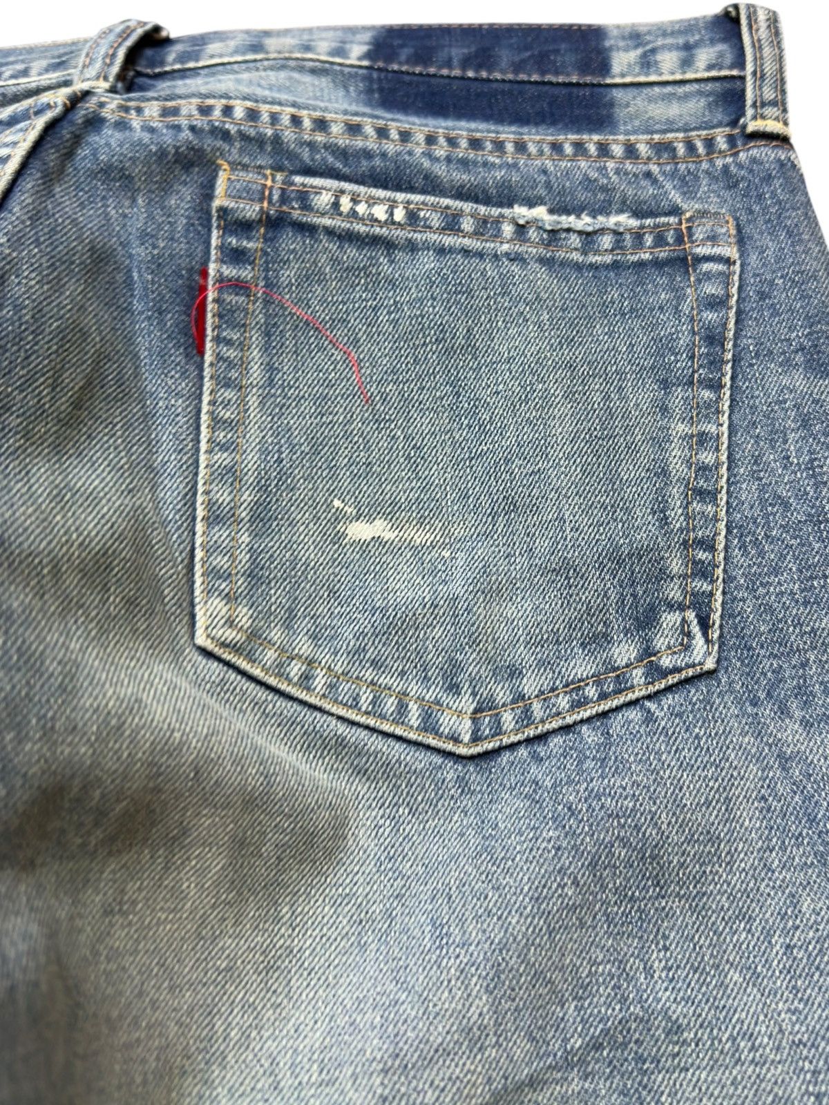 Beauty Beast Vintage RNA.inc Curve Leg Faded Grunge Denim Size US 30 / EU 46 - 5 Thumbnail