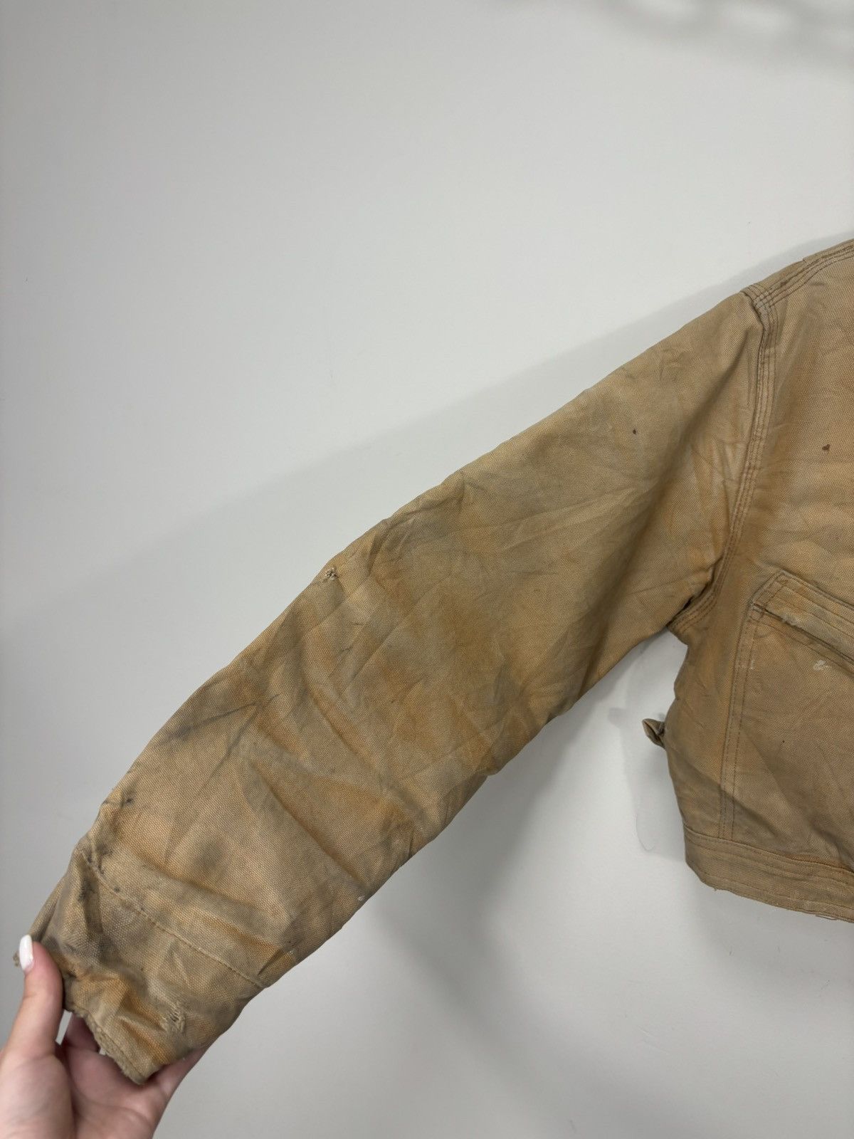 Carhartt Vintage 90s Carhartt Y2K Faded Boxy Cropped Detroit Jacket Size US M / EU 48-50 / 2 - 11 Thumbnail