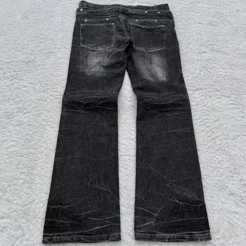 Japanese Brand × Jean Washed Retro Gothic Flared Jeans Size US 32 / EU 48 - 2 Thumbnail