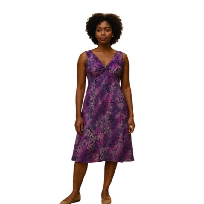 Vintage Andrea Polizzi for Rex Lester 4 Purple Abstract Print Silk S Size S / US 4 / IT 40 - 12 Thumbnail