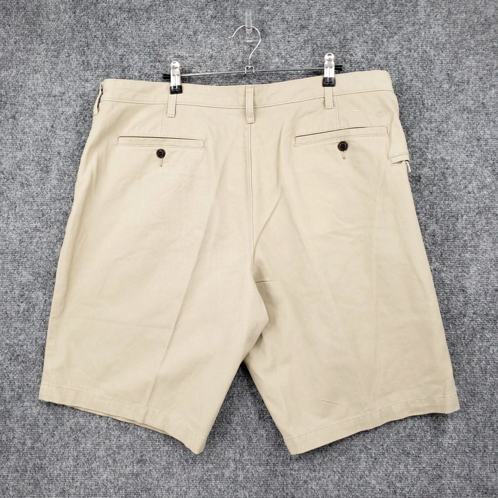 Dockers DOCKERS Beige 40 Slim/Regular Chino Shorts Men Flat Front Zip Fly Twill Pocket Bermuda Casual Workwear Beach Outdoor Size US 40 / EU 56 - 2 Thumbnail