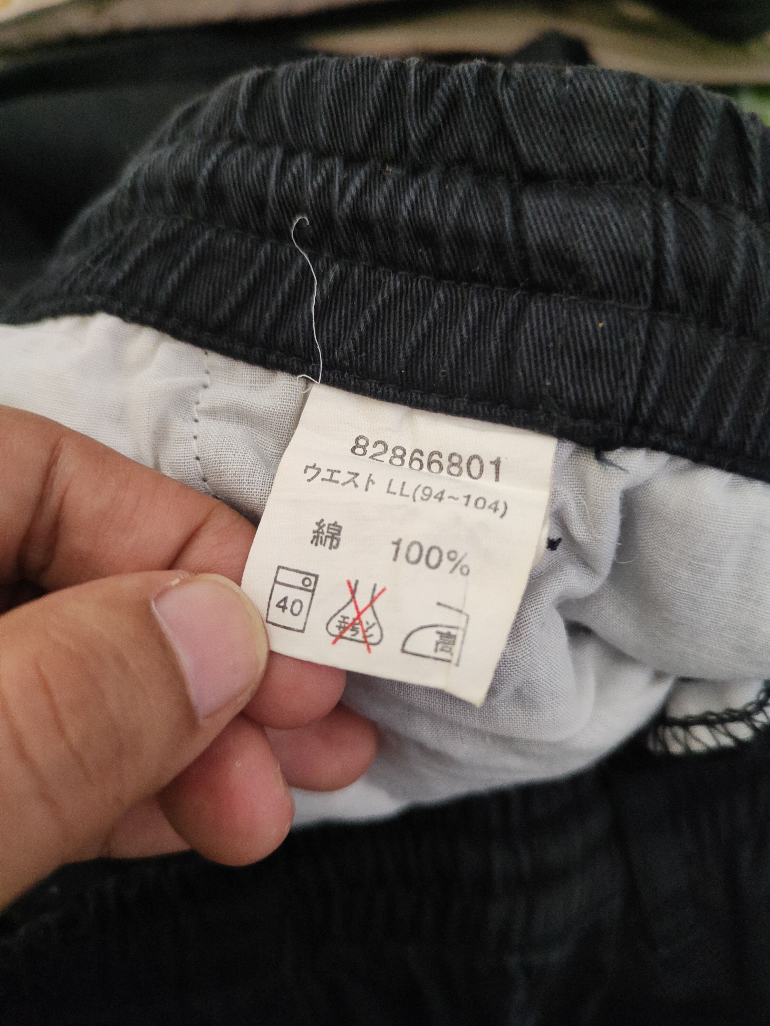 Japanese Brand DL Japanese Brand Black Multipocket Cargo Pants #1373 Size US 35 - 12 Thumbnail