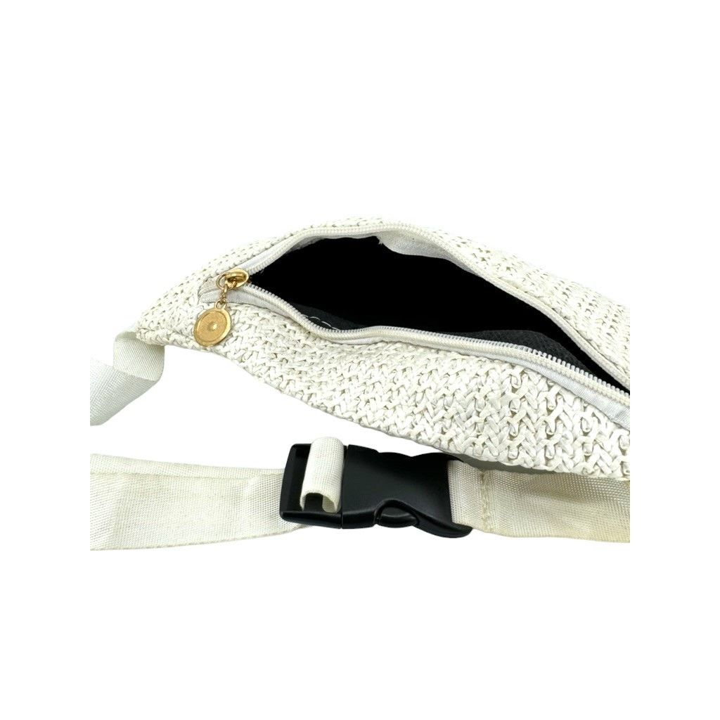 Vintage Vintage White Crochet Fanny Outdoor Waist Belt Bag Size ONE SIZE - 5 Thumbnail