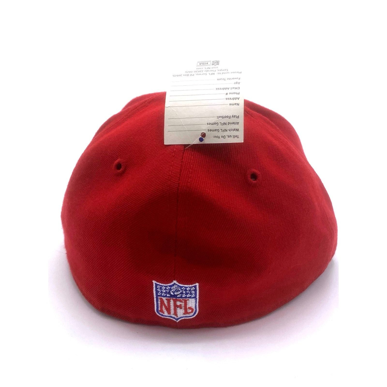 Reebok Vtg Reebok x NFL KC Chiefs Fitted Hat 7 5/8 NWT Y2K Deadstoc Size ONE SIZE - 6 Thumbnail