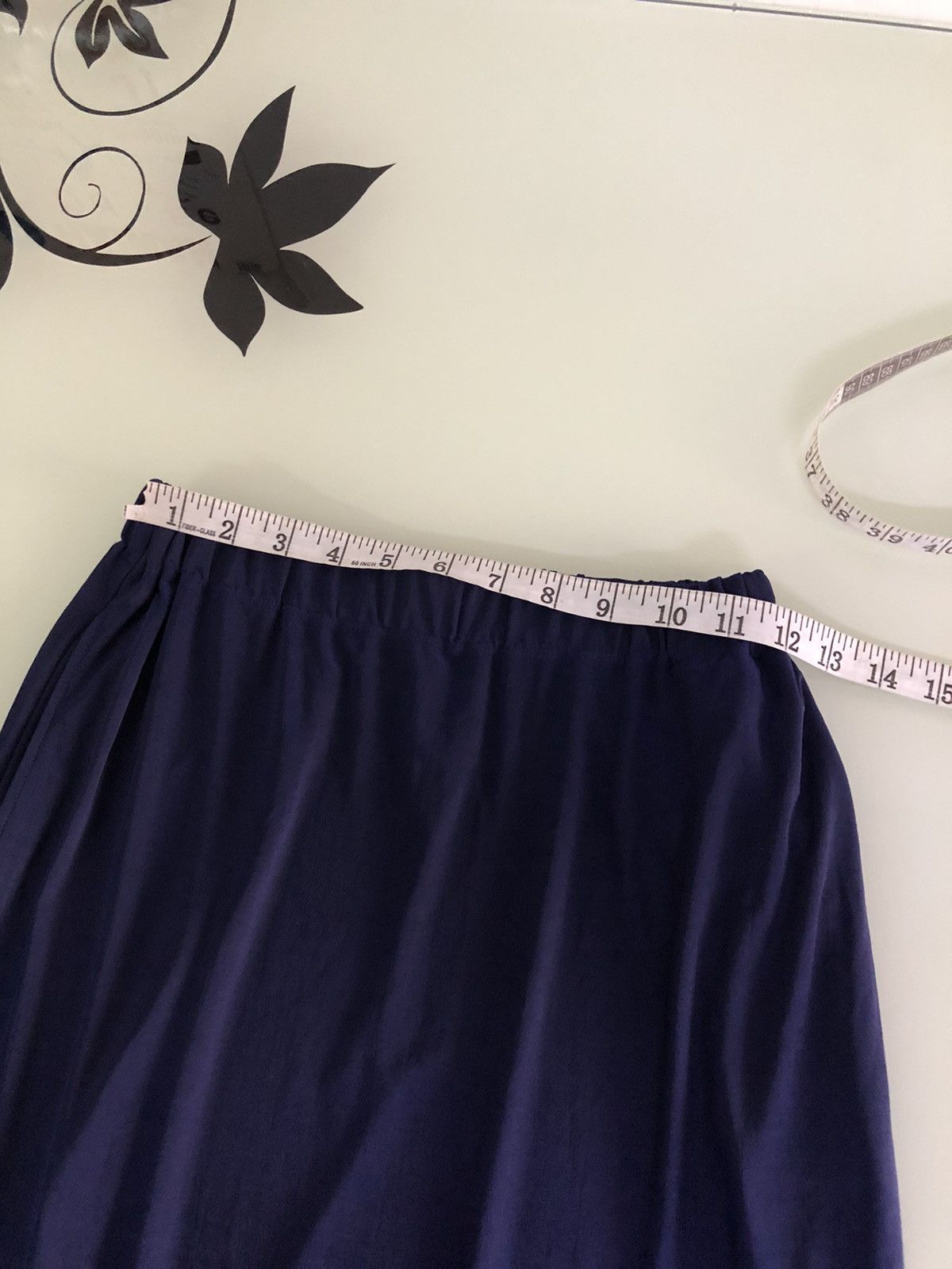 Pleats Please Issey Miyake ✨Vintage Issey Miyake Shiny Blue Stretchable Midi Skirt Size 25" / US 0 / IT 36 - 17 Thumbnail