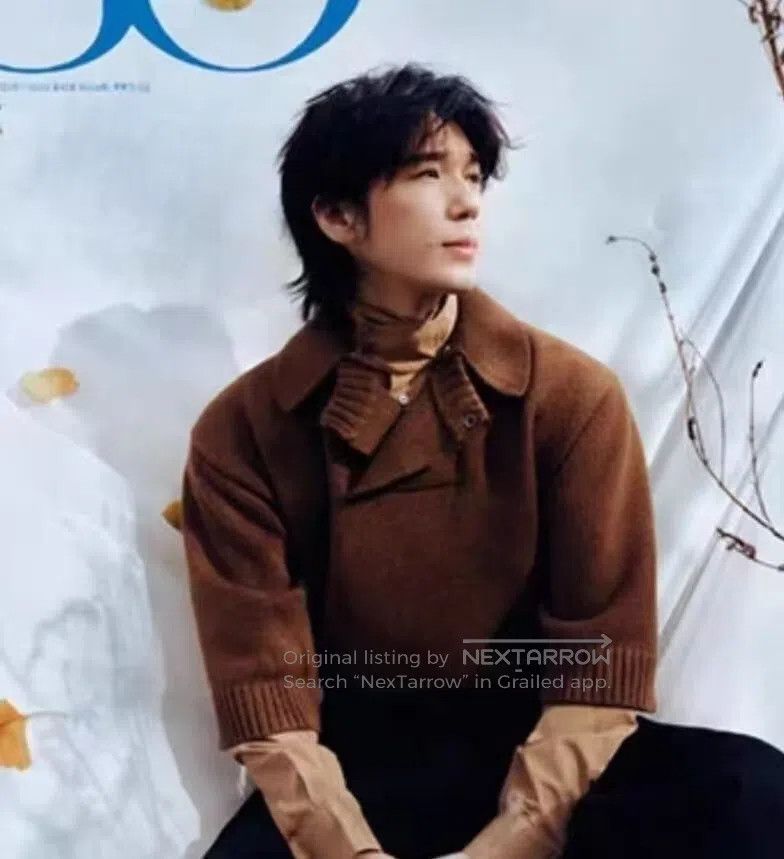Hermes Hermes Dark brown cashmere lapel five-quarter sleeve knitt Size M / US 6-8 / IT 42-44 - 9 Thumbnail