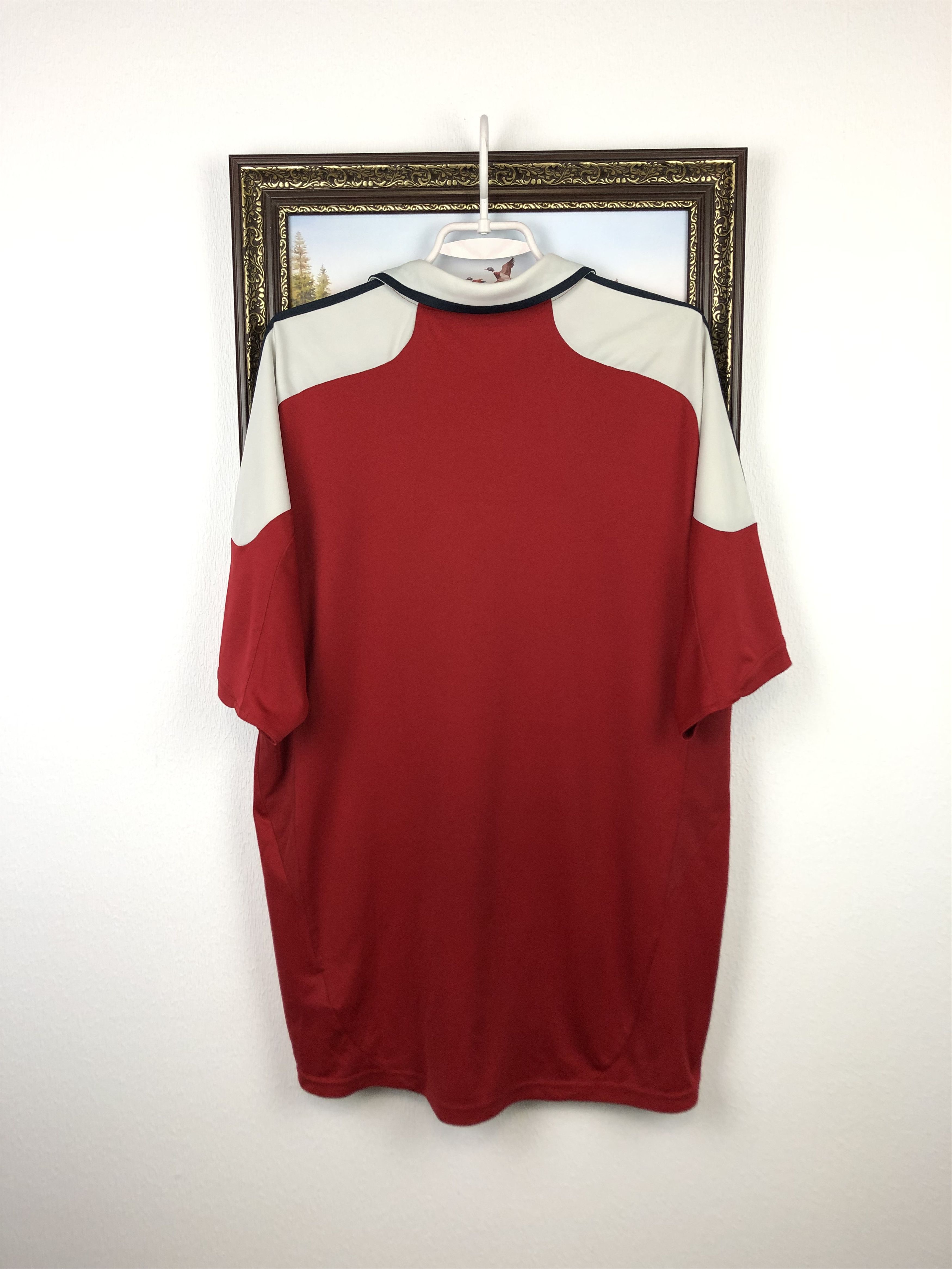 Adidas Denmark Home football shirt 2012 Soccer Adidas Mens Jersey Size US XXL / EU 58 / 5 - 9 Thumbnail