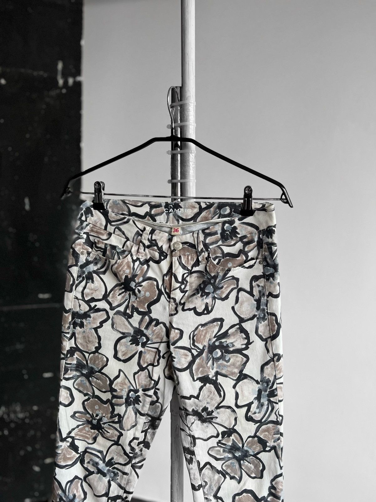 Designer × Other Cambio Womens Floral Printed Cotton Trousers Pants Size 28" / US 6 / IT 42 - 2 Thumbnail
