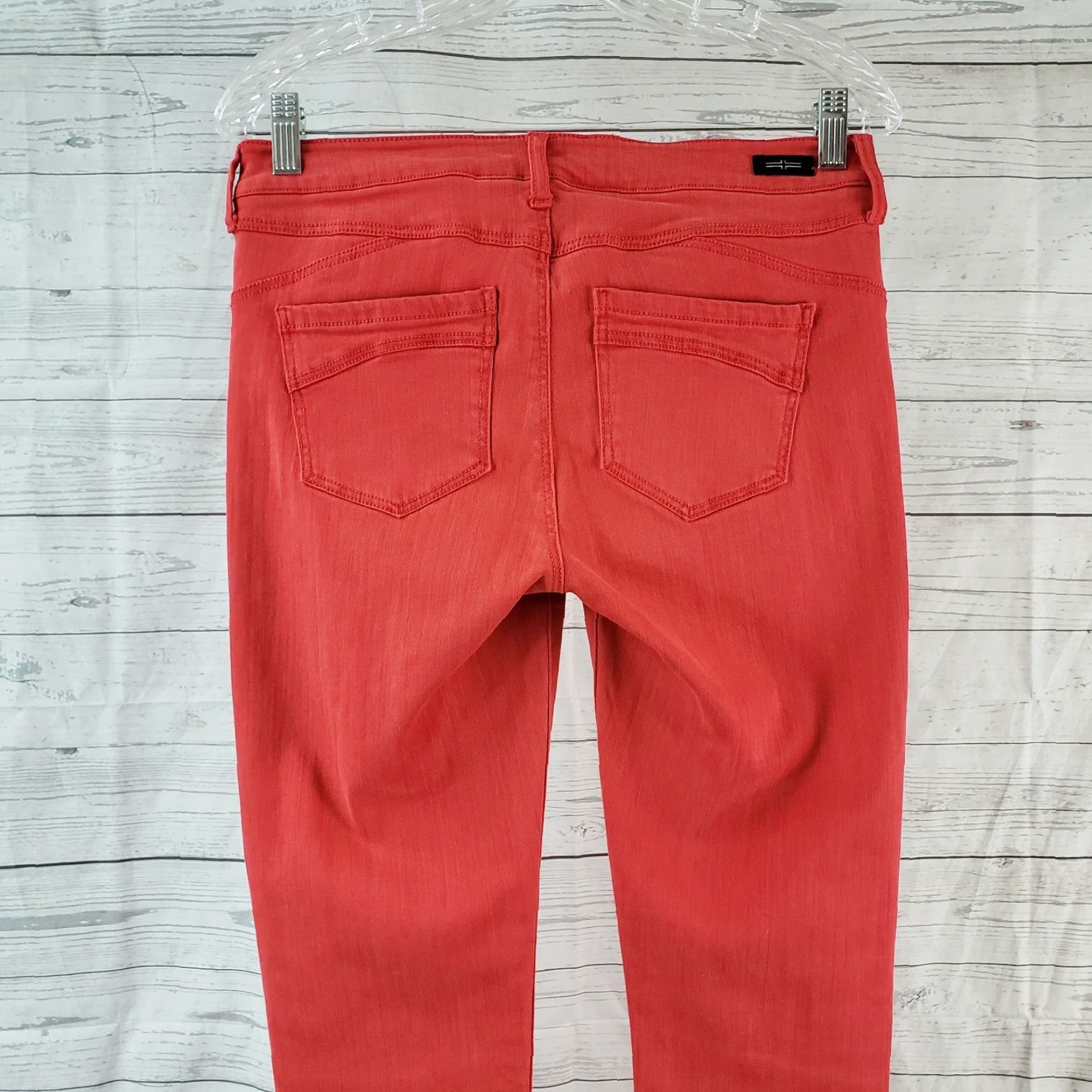 Vintage Liverpool Womens The Hugger Ankle Skinny Jeans Sz 4 Red Mid Rise Jeans Womens 4 Red Skinny (Denim) Liverpool Jeans Size 27" / US 4 / IT 40 - 3 Thumbnail
