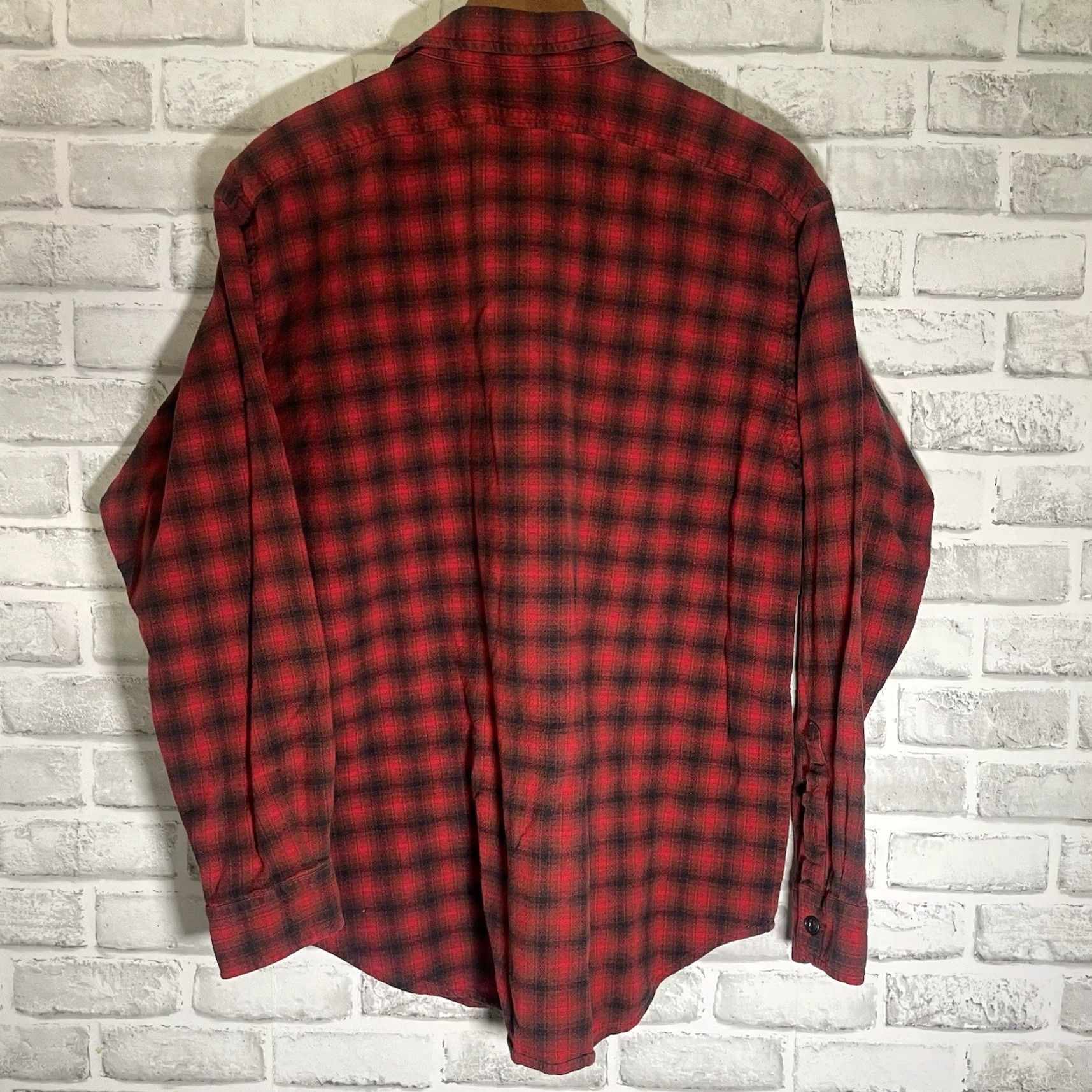 Vintage VTG Polo Jeans Co Button-Up Shirt Black Red Plaid Long Sleeve Mens M Size US M / EU 48-50 / 2 - 6 Thumbnail