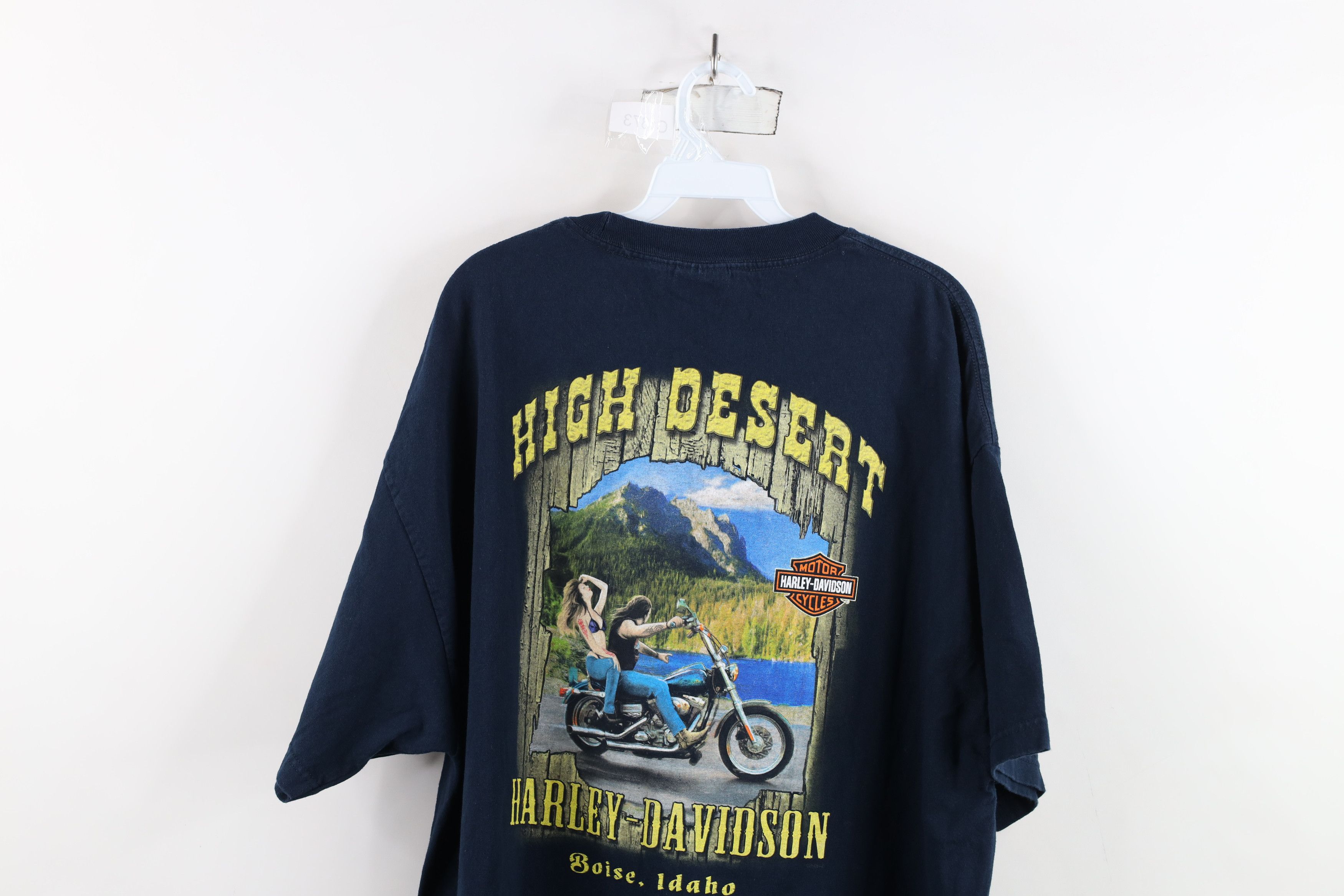 Harley Davidson × Vintage Vintage Y2K Harley Davidson Pin Up Girl Short Sleeve T-Shirt Size US XXL / EU 58 / 5 - 11 Thumbnail