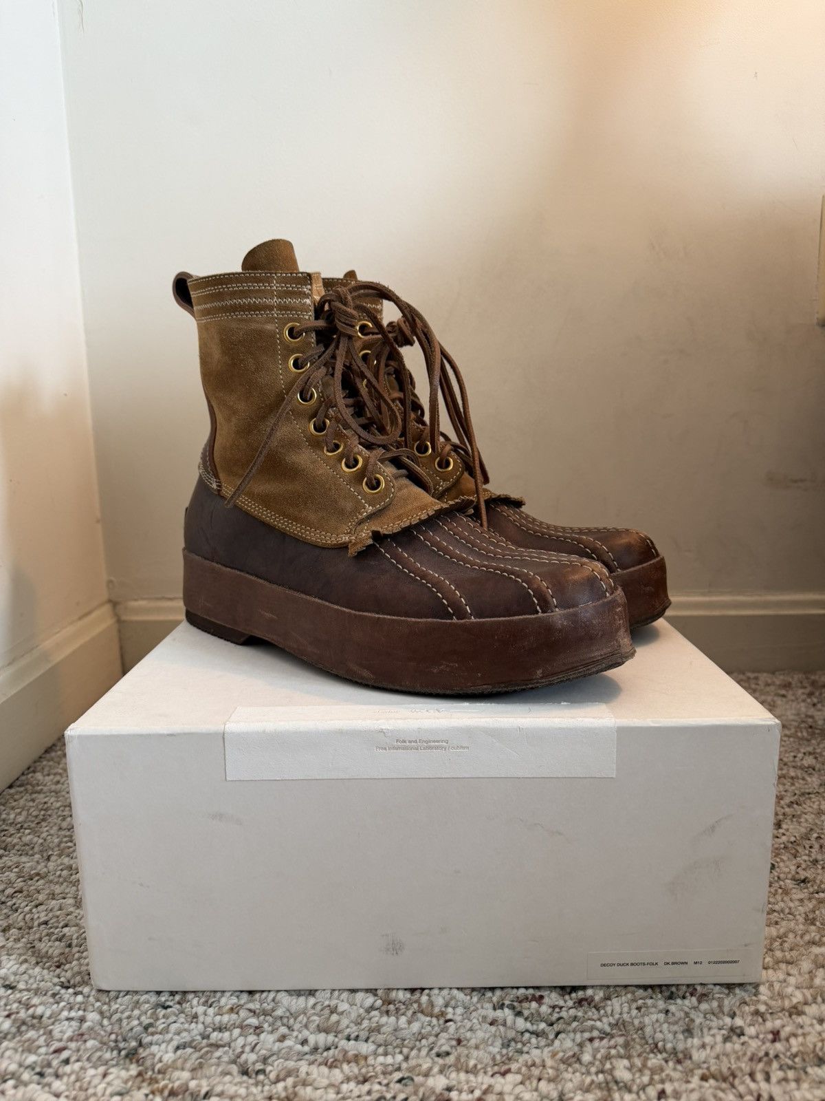 Visvim Visvim Decoy Duck Boots A/W-22 Size US 12 / EU 45 - 1 Thumbnail
