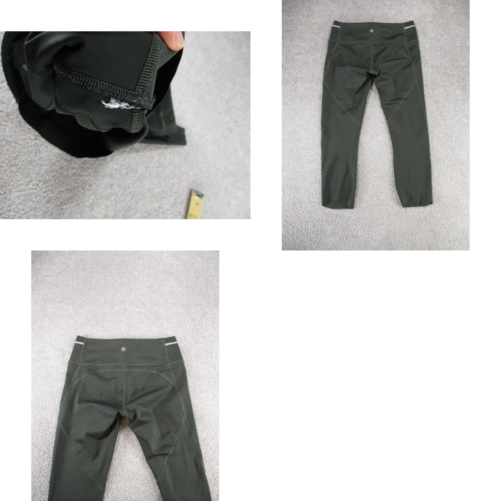 Athleta Athleta Leggings Womens Small Green Capri Shirt Size 28" / US 6 / IT 42 - 8 Thumbnail
