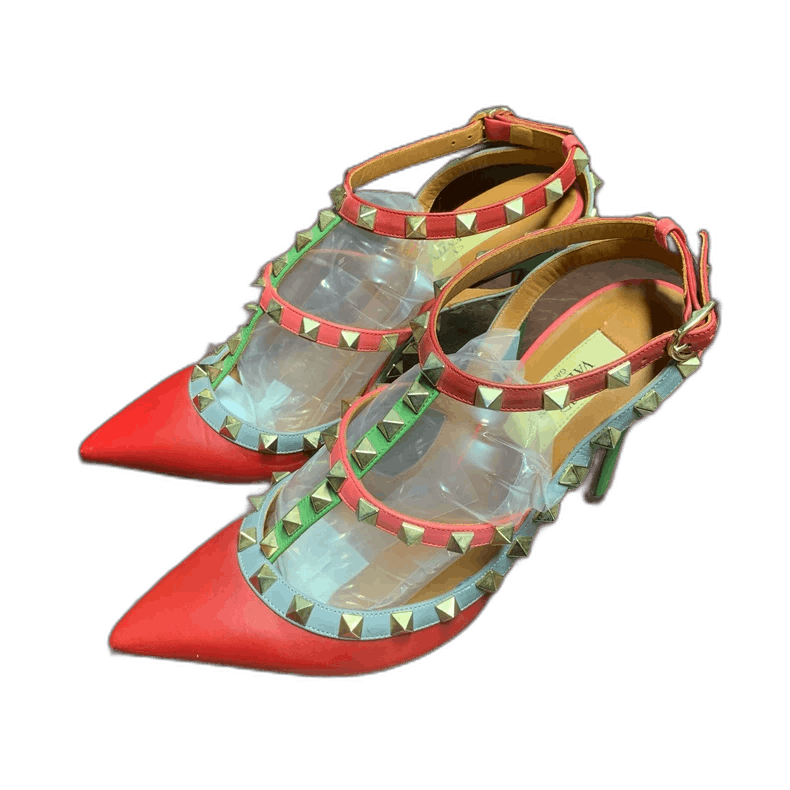 Valentino Valentino Studded High Heels Size 36.5 Size US 7 / IT 37 - 1 Thumbnail