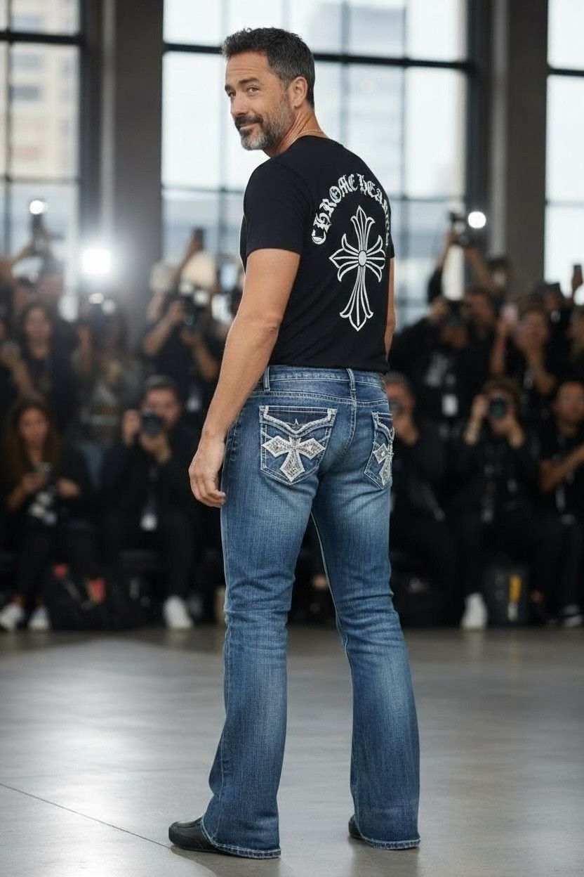 Grailed Antique Rivet C.Heart Style Flare Jeans W34 Y2K Vibe Jeans Size US 34 / EU 50 - 2 Thumbnail
