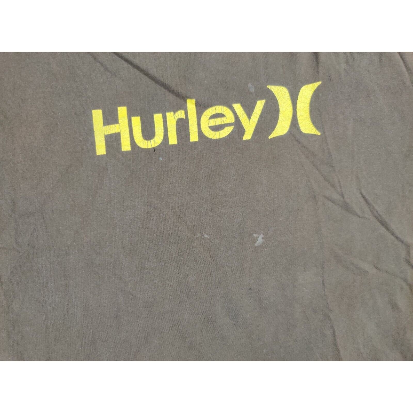 Hurley Hurley Shirt Adult Mens XL Brown Yellow Spell Out Logo Surf Size US XL / EU 56 / 4 - 4 Thumbnail
