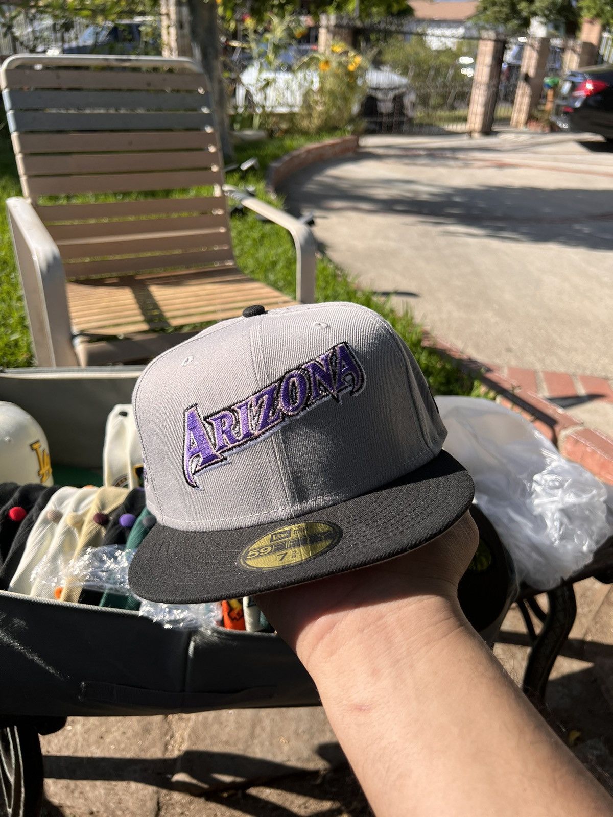 New Era Arizona Diamondbacks Fuji Script 7 5/8 REROCK Size ONE SIZE - 2 Thumbnail