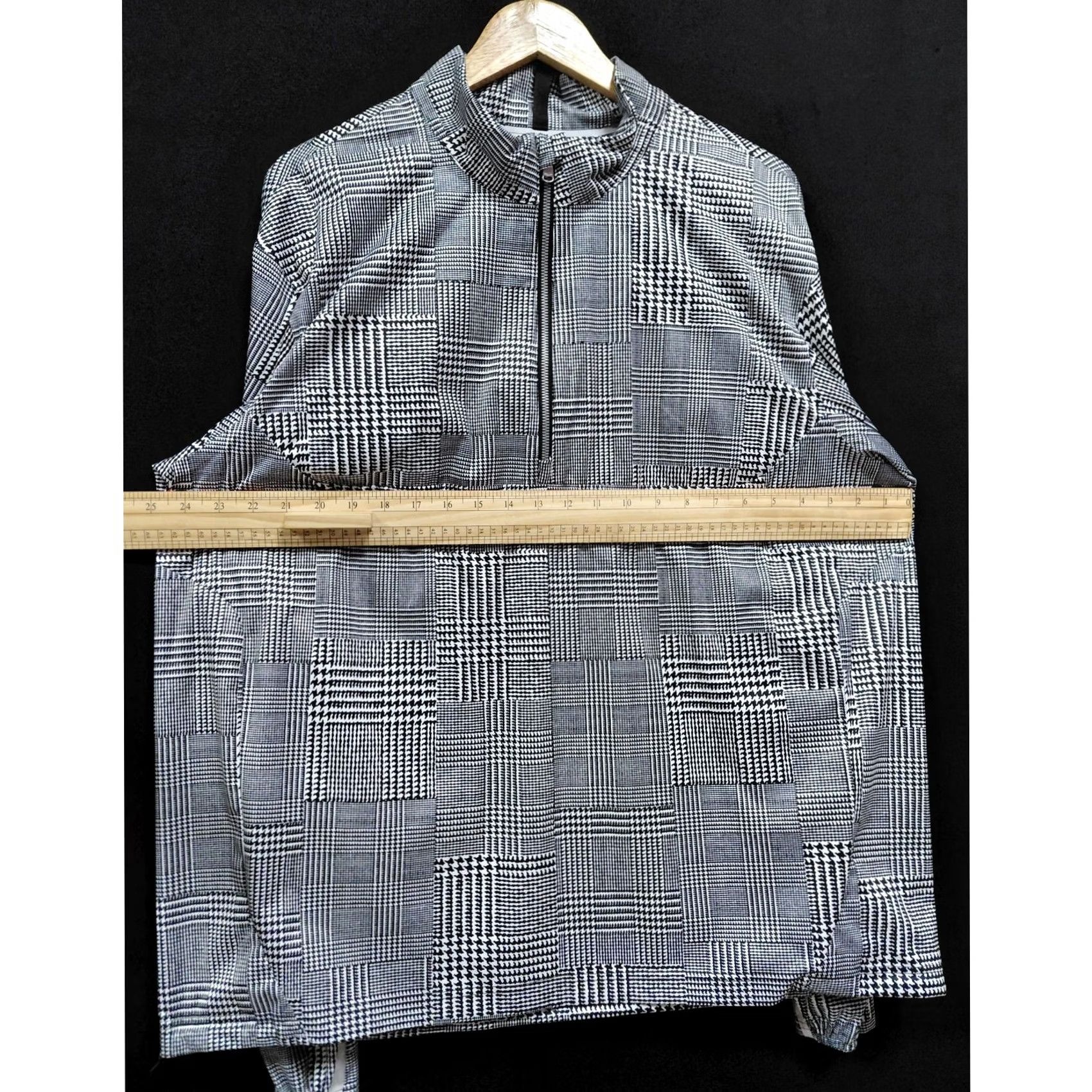 RLX Ralph Lauren RLX Ralph Lauren Houndstooth 1/2 Zip Pullover Top Shirt Womens M Black Polyester Knit Long Sleeve Lightweight Breathable Zip Activewear Casual 90s? Size M / US 6-8 / IT 42-44 - 7 Thumbnail