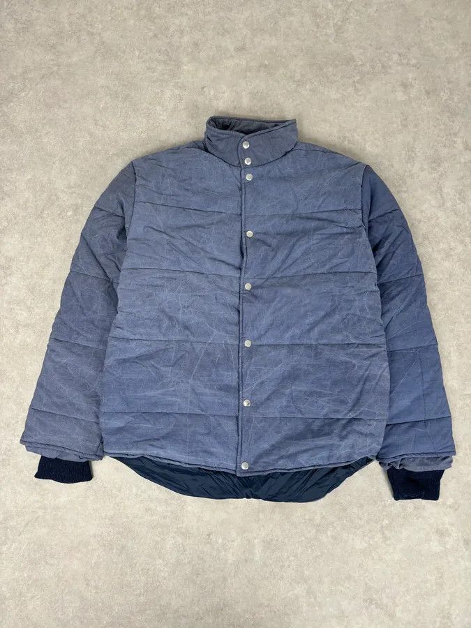 Our Legacy AW2015 Our Legacy Blue Pigment Tie Dye Puffer Bomber Jacket Size US M / EU 48-50 / 2 - 1 Thumbnail