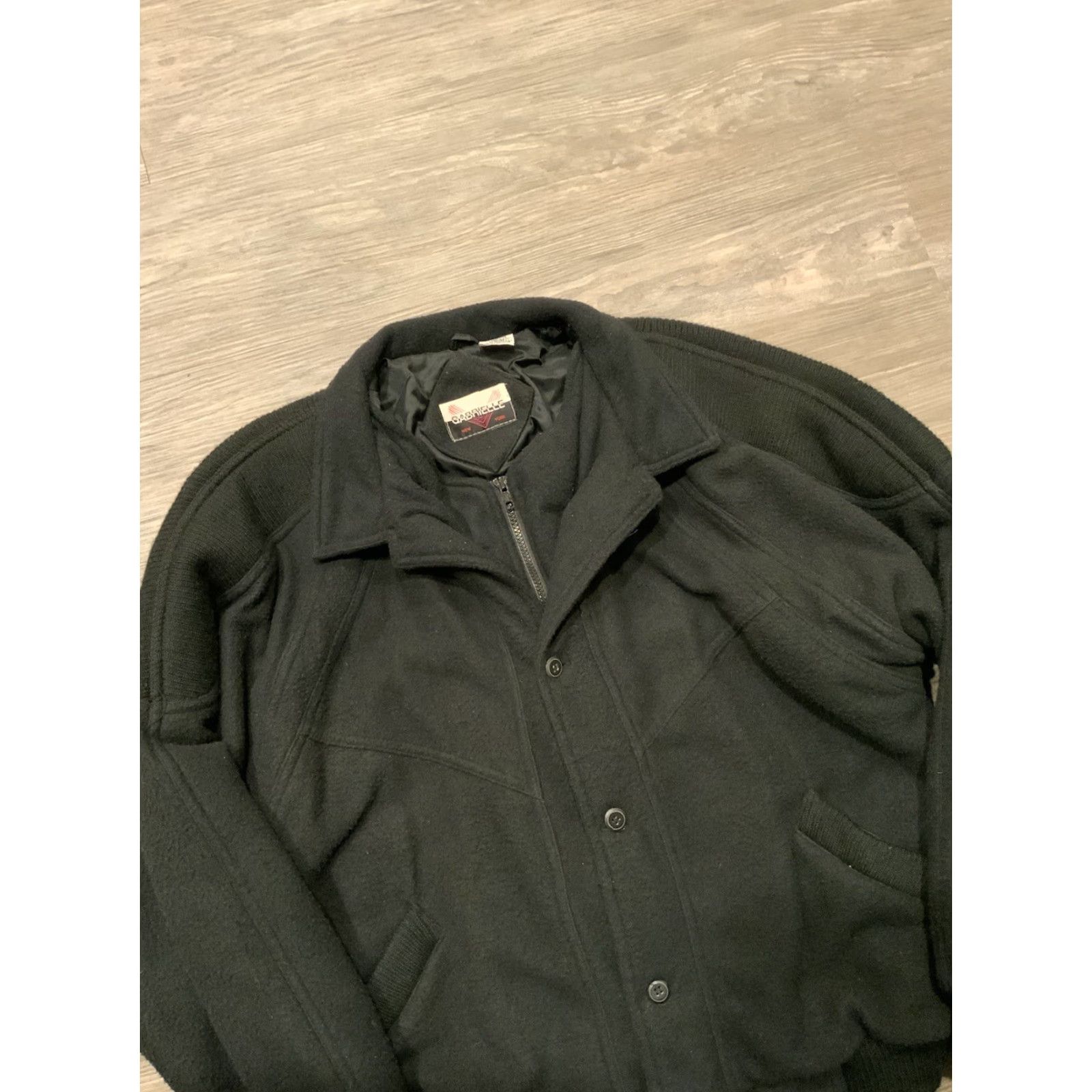 Vintage VINTAGE Gabrielle NY Pile Fleece Full Zip Batwing Warm Bomber Jacket Sz. L Men’s L Size US L / EU 52-54 / 3 - 3 Thumbnail