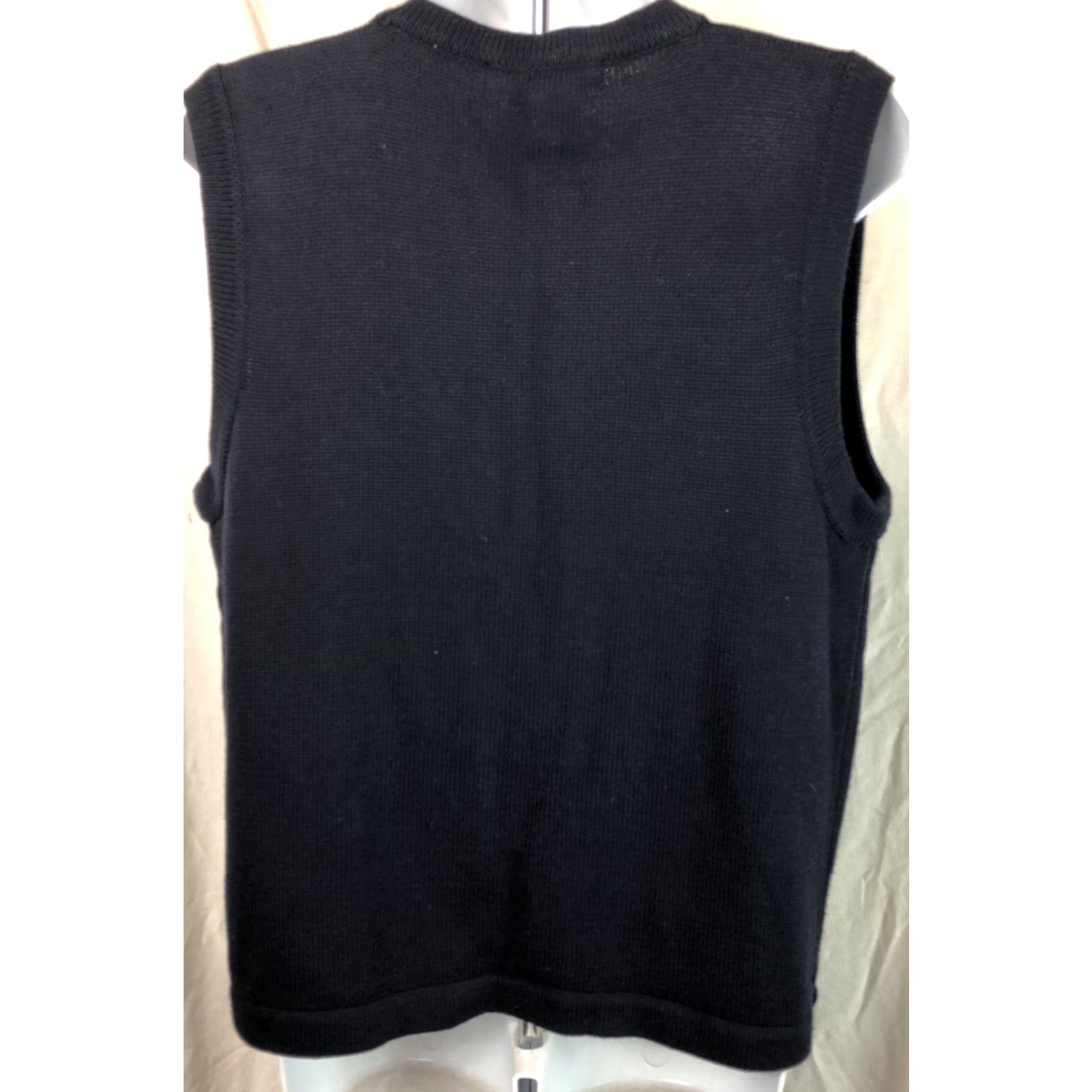 Vintage VINTAGE Alfred Dunner Sweater Vest Women S Blue Embroidered Button V-neck 90s Cottagecore Knit Sleeveless Casual Workwear Fall Winter Spring Size S / US 4 / IT 40 - 4 Thumbnail