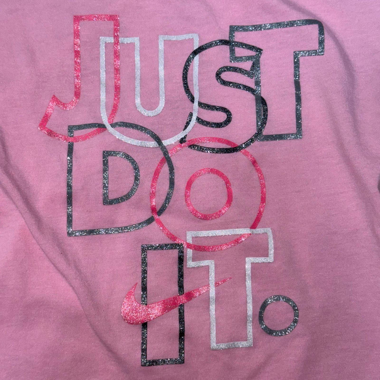Nike Nike Kids Just Do It Pink Girls 2T T-Shirt Size ONE SIZE - 3 Thumbnail