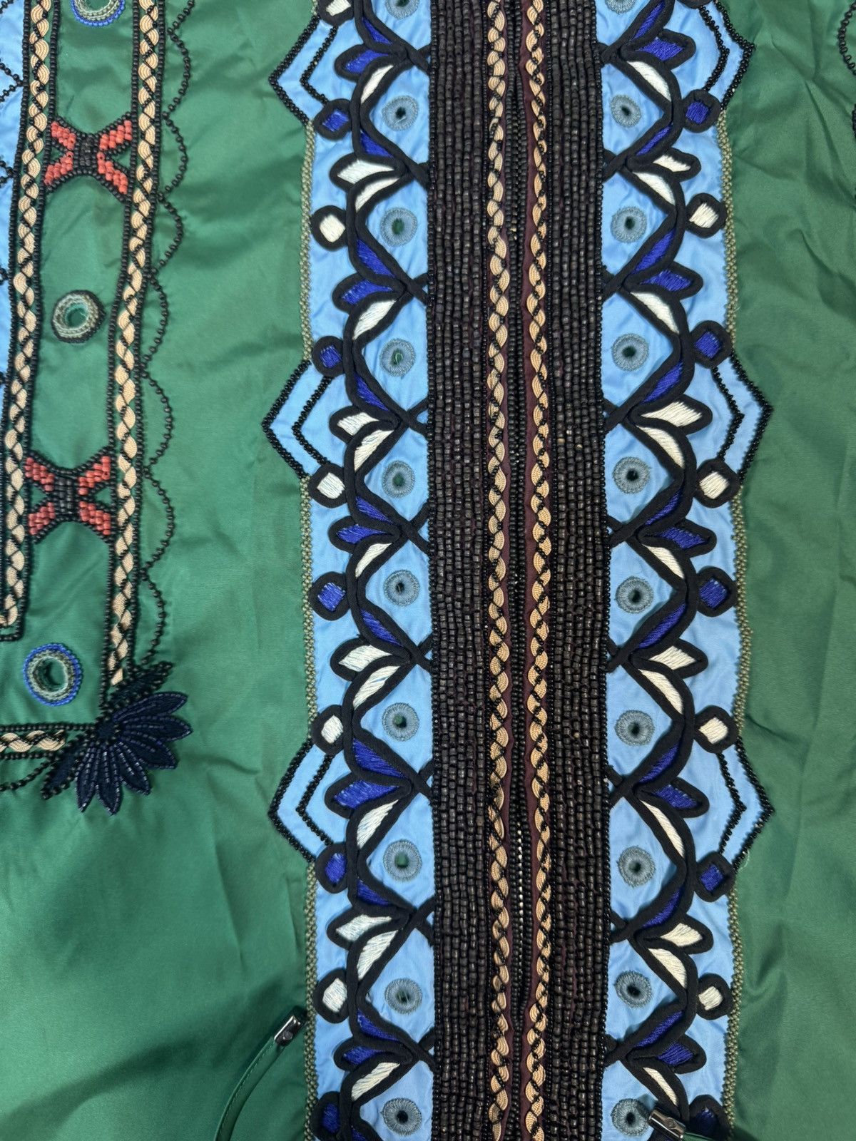 Valentino RARE Valentino folk embroidered beaded hooded windbreaker Size US L / EU 52-54 / 3 - 5 Thumbnail
