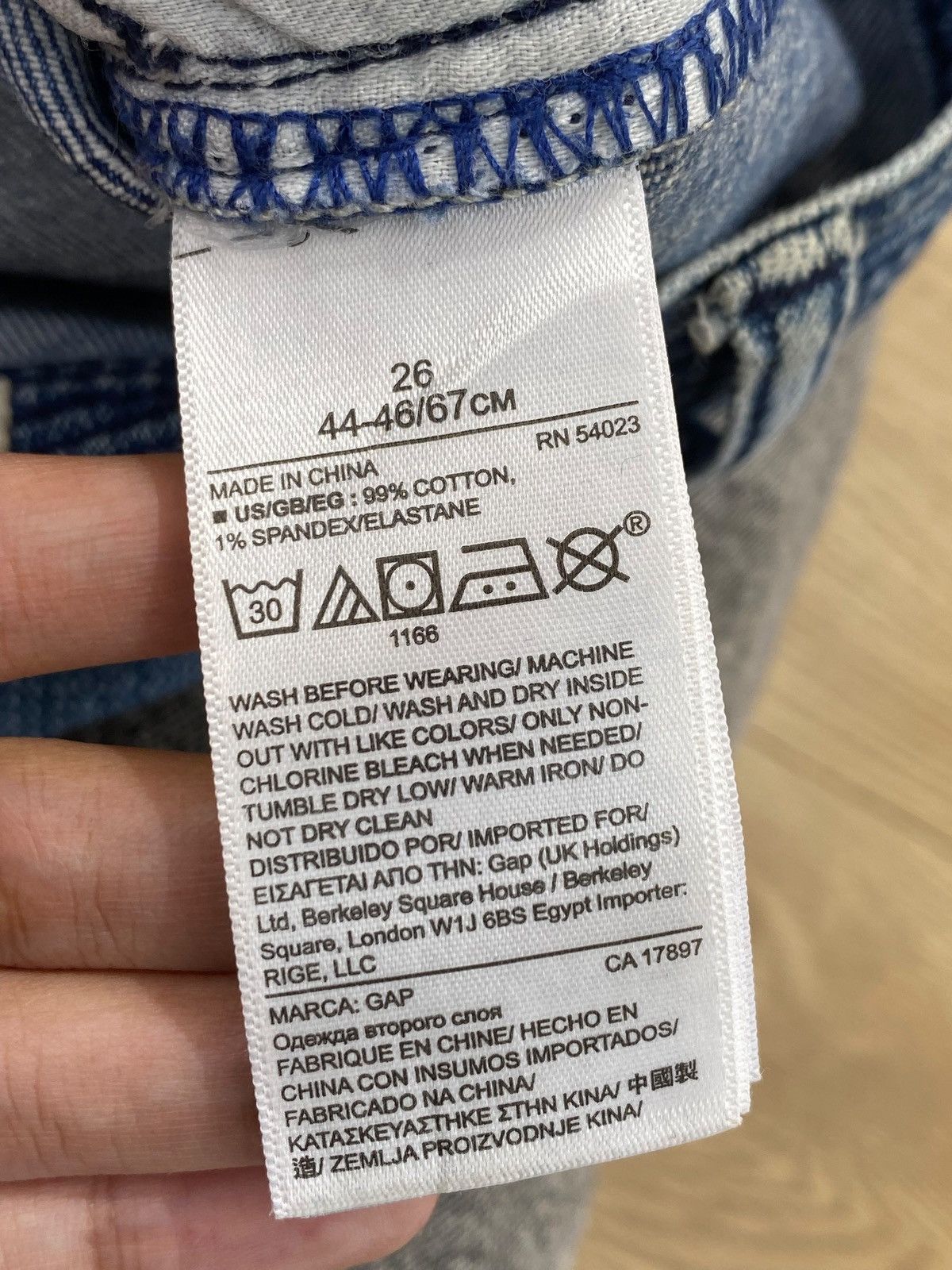 Gap Gap Brand Baggy Jeans Faded Wash Style Size US 28 / EU 44 - 18 Thumbnail