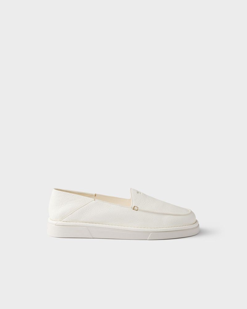 Prada o1w1db10526 Leather Slip-Ons in Ivory Size US 9 / EU 42 - 1 Thumbnail