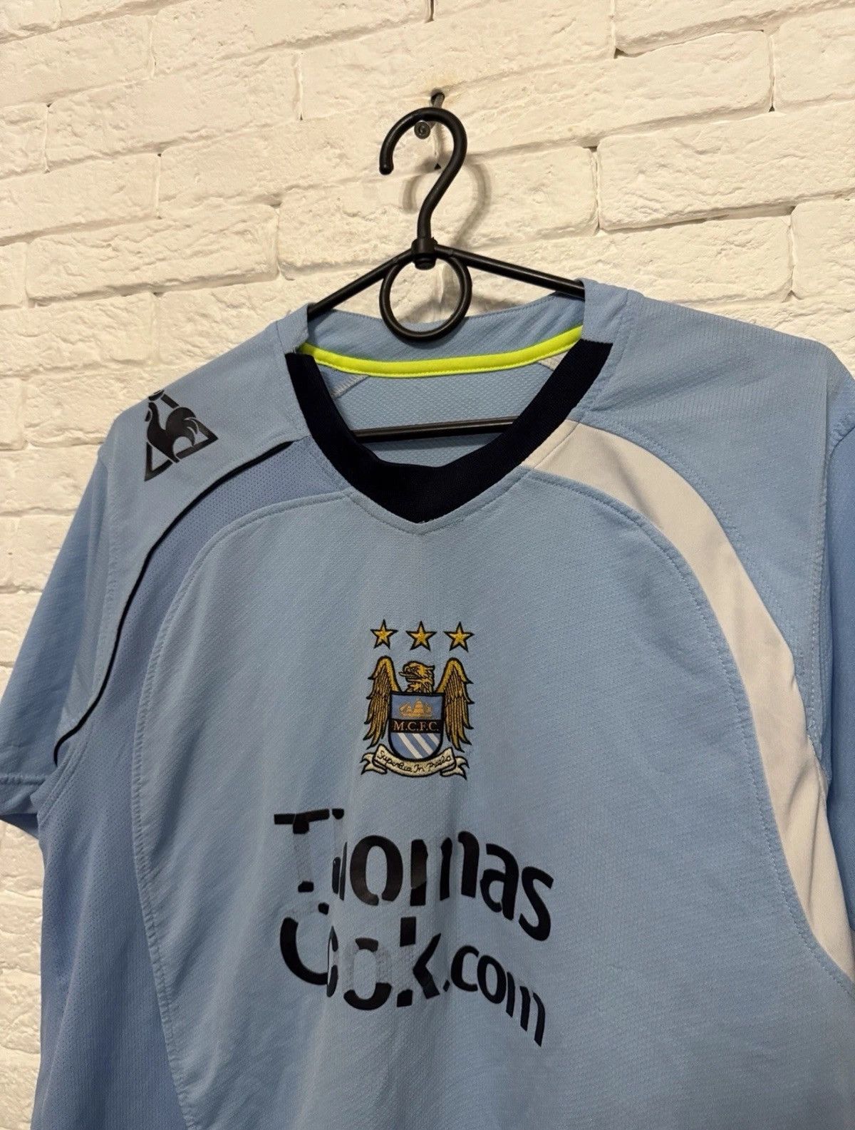 Le Coq Sportif Le Coq Sportif Manchester City 08/09 Jersey Home Shirt Size US L / EU 52-54 / 3 - 2 Thumbnail