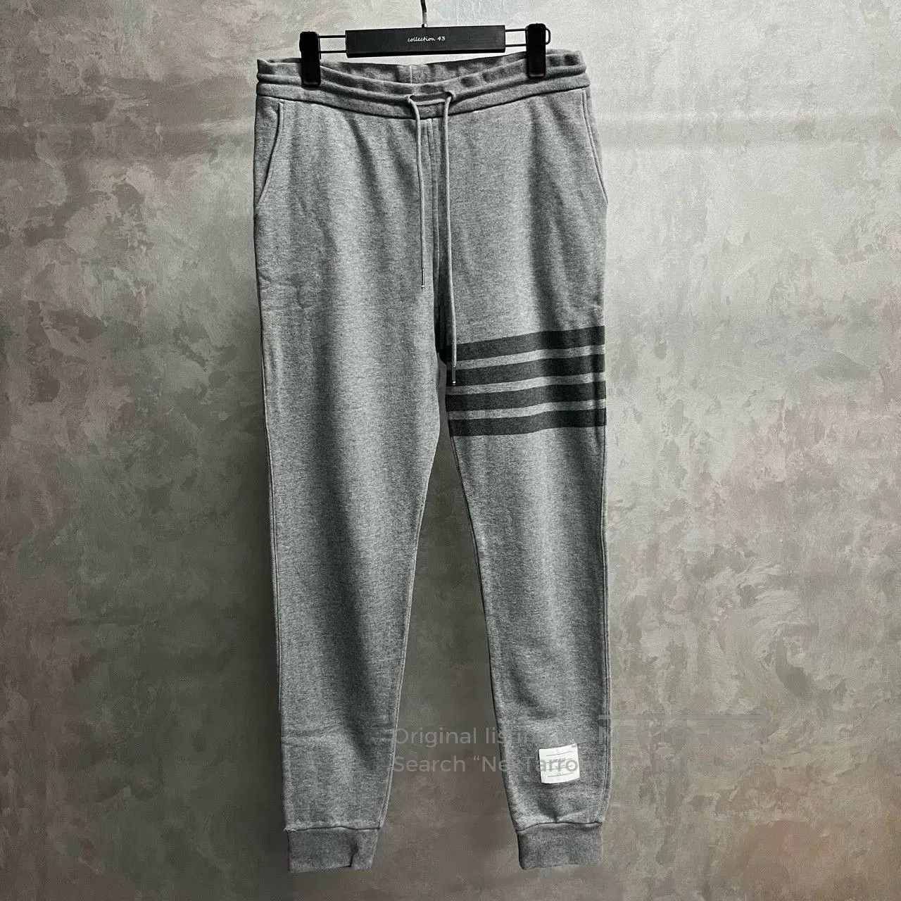 Thom Browne Thom Browne Gray Stripe Cotton Sweatpants. Size US 38 / EU 54 - 1 Thumbnail