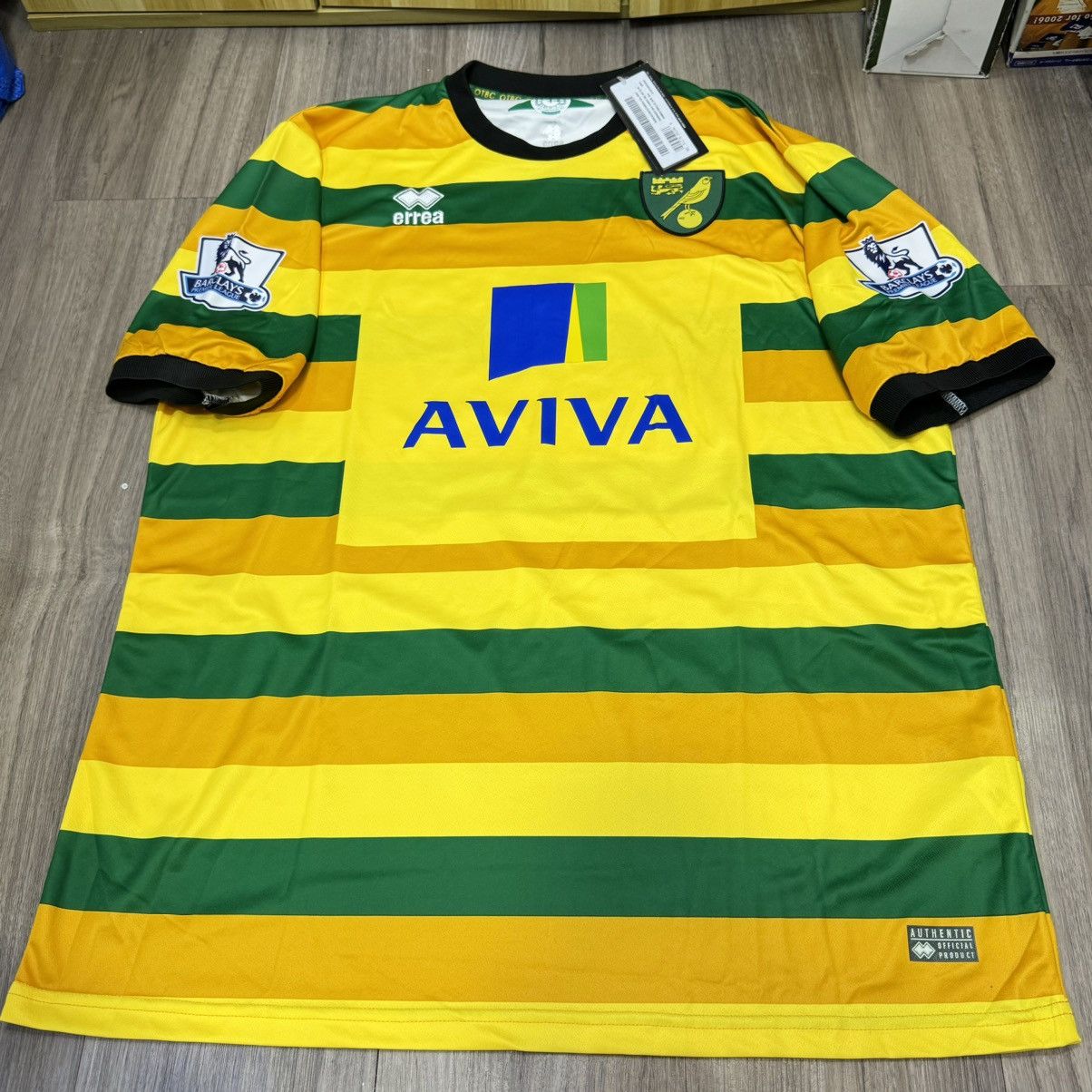 Errea Norwich City 15/16 third away shirt #27 Tettey (Bnwt) Size US XXL / EU 58 / 5 - 1 Thumbnail