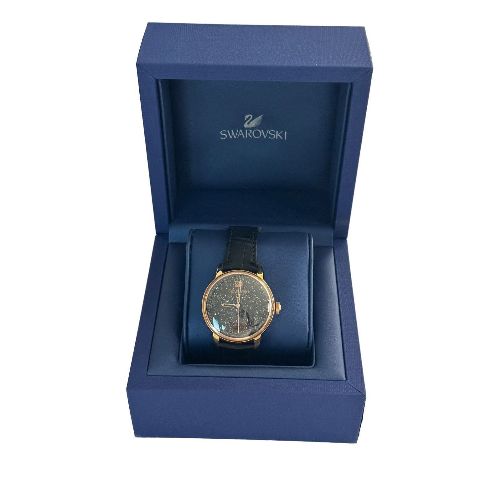 Swarovski Watch Crystalline Hours Black Automatic Watch, Women's