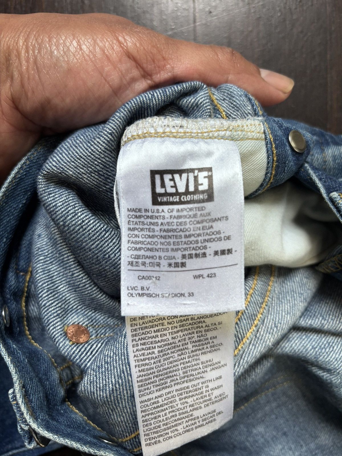 Levi's Vintage Clothing LVC 1933 501 Cone Mills sz 32 Size US 32 / EU 48 - 6 Thumbnail