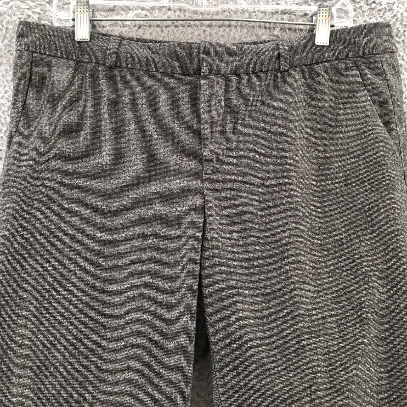 Banana Republic Banana Republic Hampton Fit Dress Pants Womens 10 Gray Mid Rise Straight Leg Pants Regular Inseam 27 Size 32" / US 10 / IT 46 - 2 Thumbnail