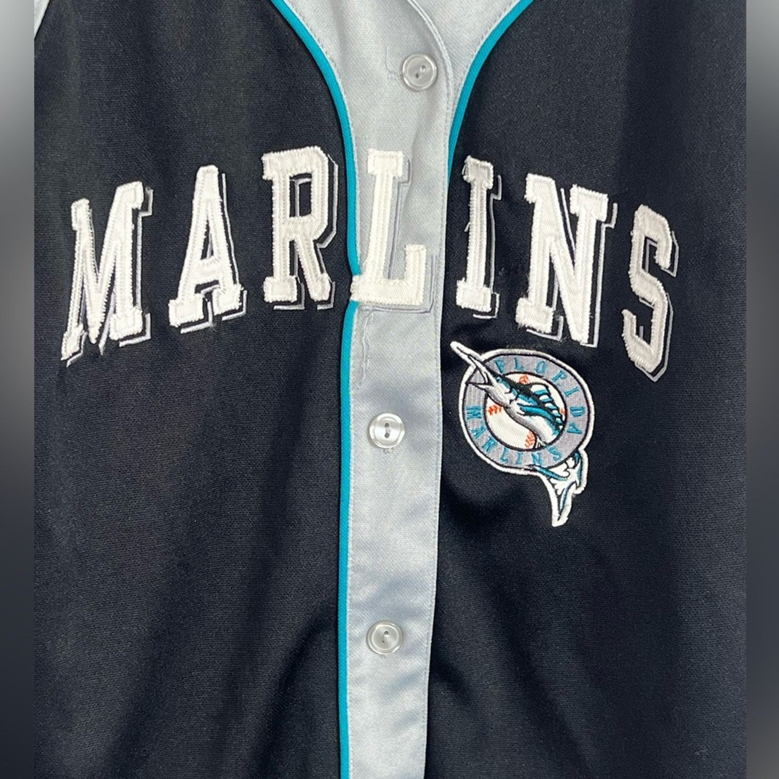 MLB Vintage Lady Slugger Jersey Shirt Womens Small Miami Marlins Size S / US 4 / IT 40 - 3 Thumbnail