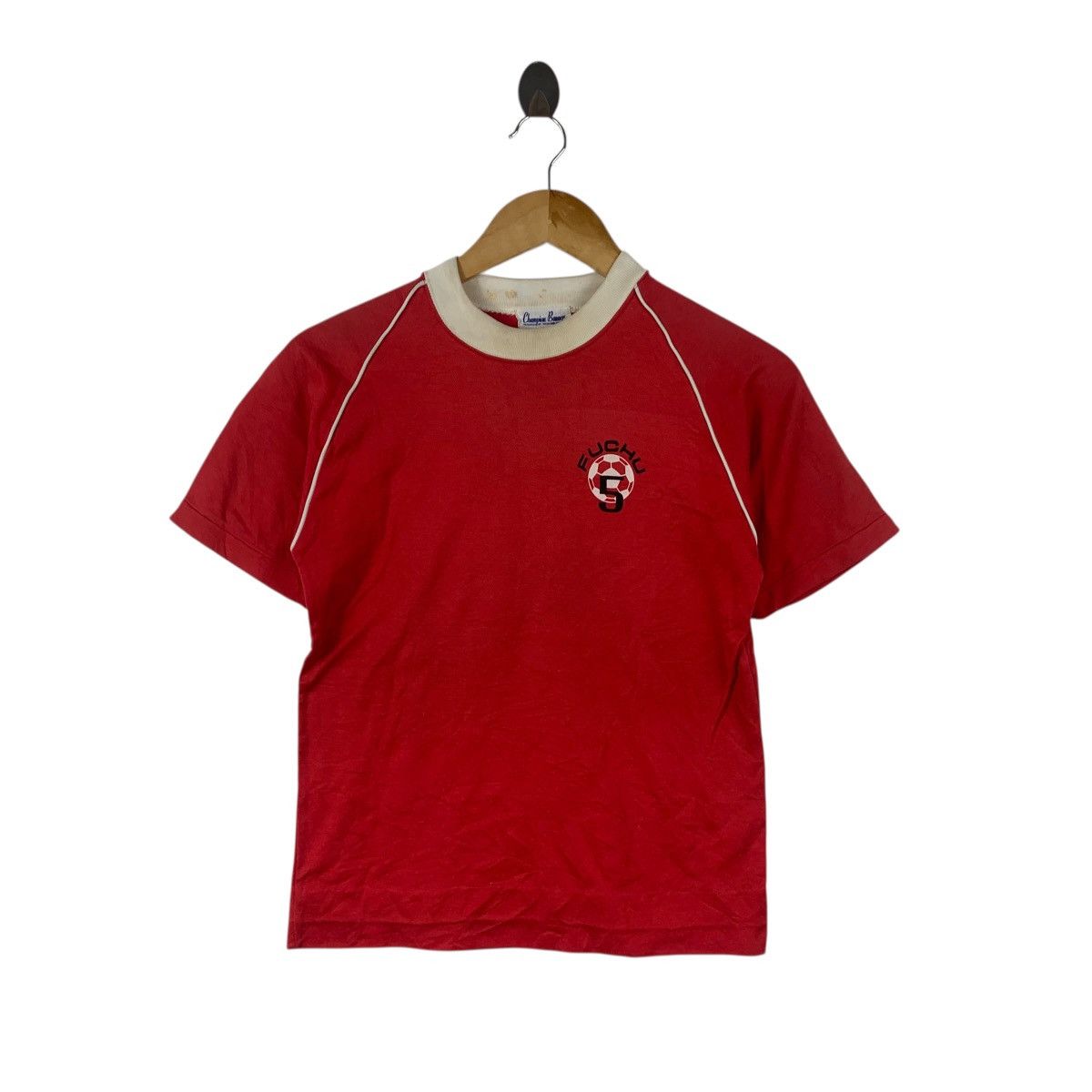 Champion Vintage 80s CHAMPION TOYOSHIMA FUCHU SPORTS Football Red Size US XS / EU 42 / 0 - 5 Thumbnail