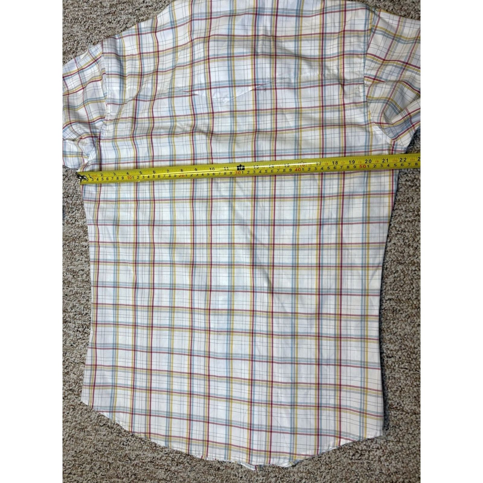 Wrangler Wrangler Mens Western Plaid Pearl Snap Shirt Long Sleeve Multicolor M 0ctober? Size US M / EU 48-50 / 2 - 6 Thumbnail
