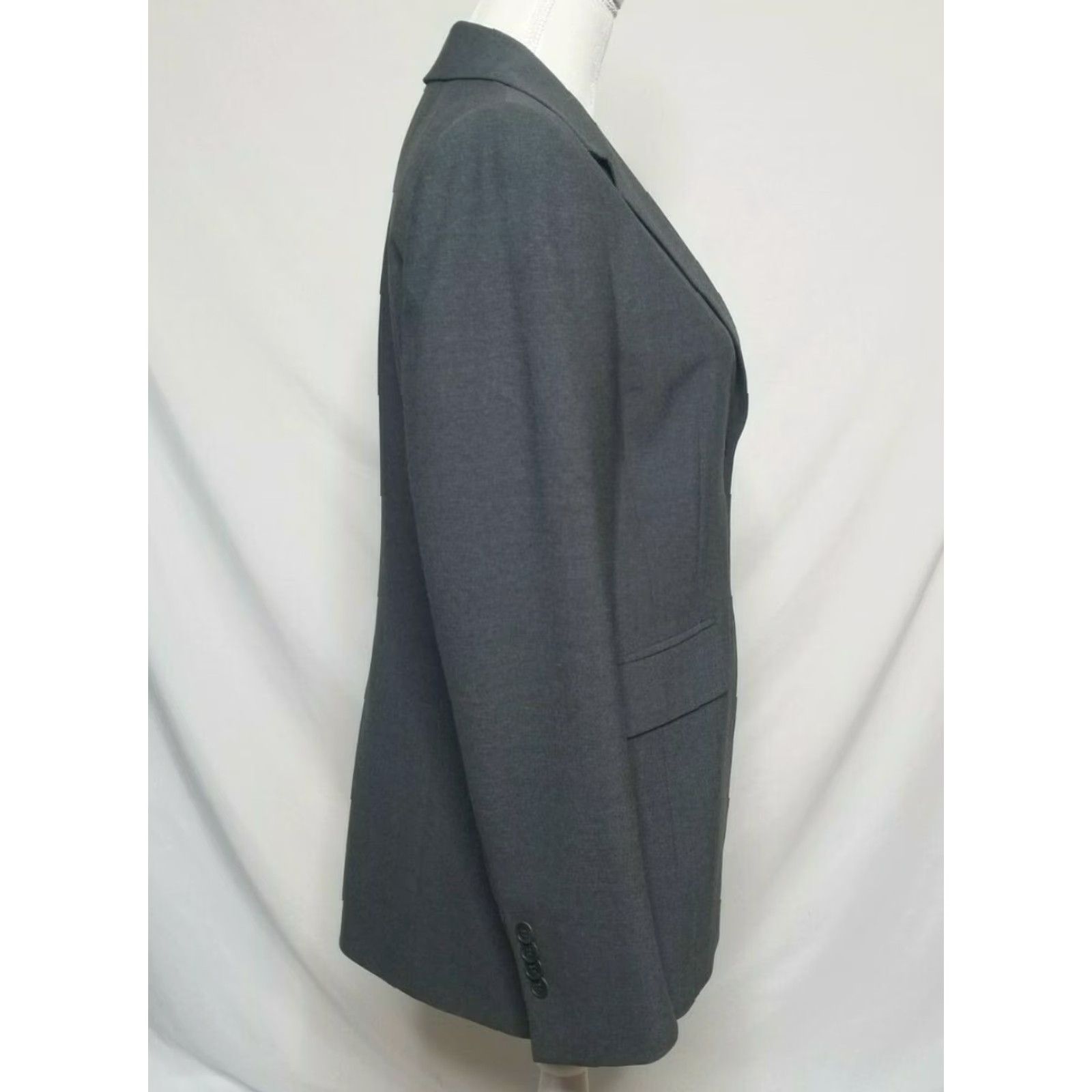 Brooks Brothers Brooks Brothers Blazer Womens Sz 8 Wool Blend Gray Solid Jacket Suit Size M / US 6-8 / IT 42-44 - 5 Thumbnail