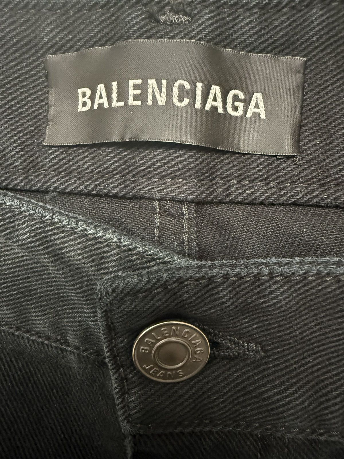 Balenciaga Balenciaga Dark Blue Indigo Straight Denim Jeans Size US 36 / EU 52 - 10 Thumbnail