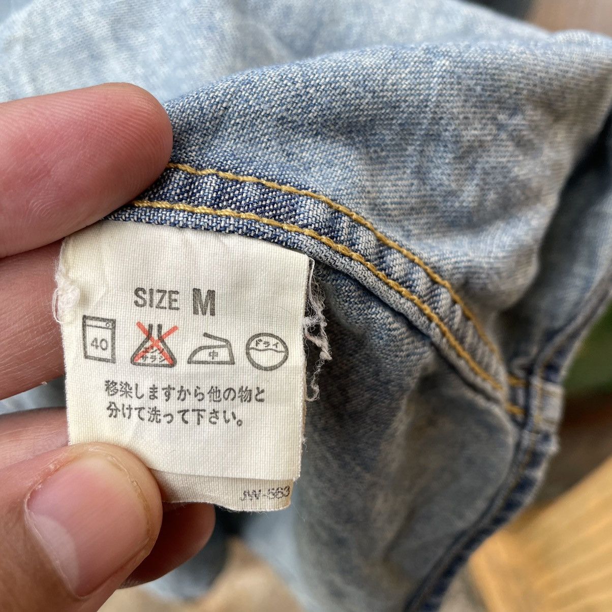 Levi's Vintage Clothing 🔥Vtg Levis Stoned Washed Double Pocket Women Buttons Shirts Size M / US 6-8 / IT 42-44 - 13 Thumbnail